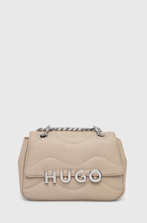 Τσάντα HUGO χρώμα: μπεζ