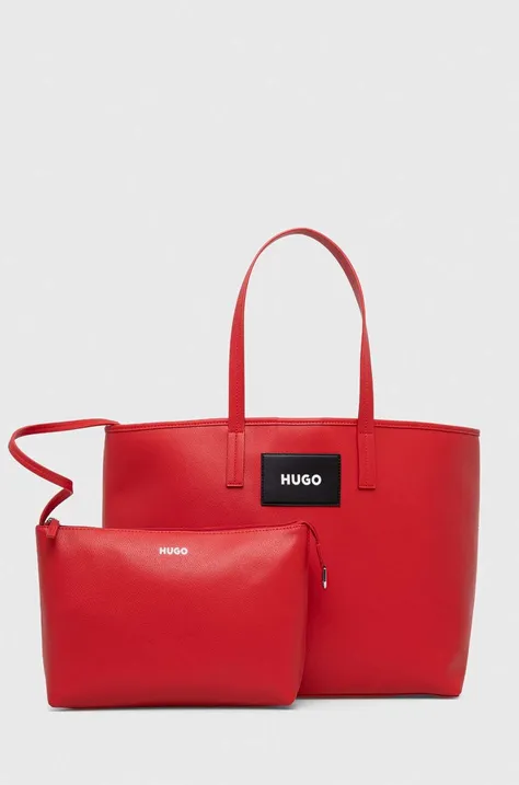 Τσάντα HUGO χρώμα: κόκκινο