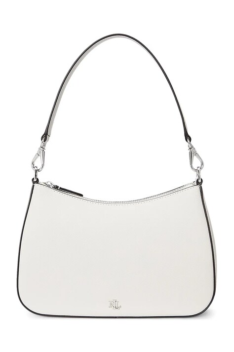 Lauren Ralph Lauren poseta de piele culoarea alb, 431883768
