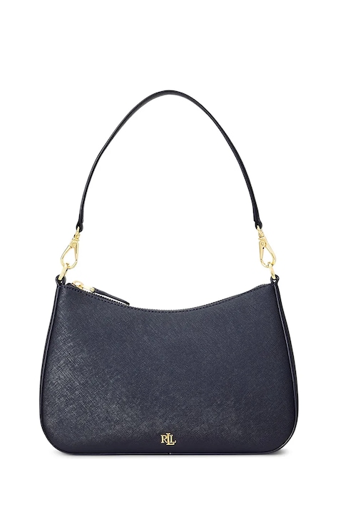 Lauren Ralph Lauren mala torba hobo ženska kožna mornarsko plava 431883768