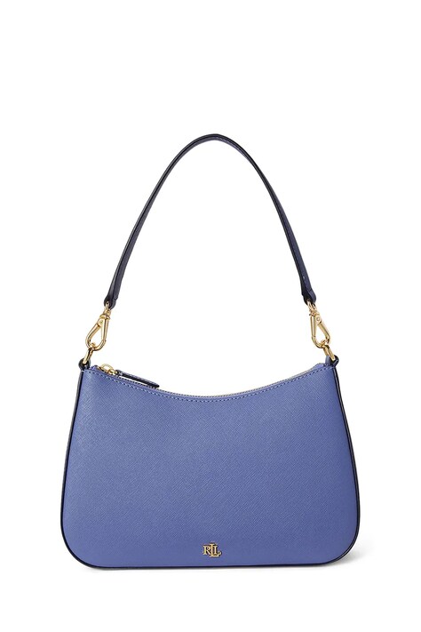 Lauren Ralph Lauren torebka skórzana kolor niebieski 431883768