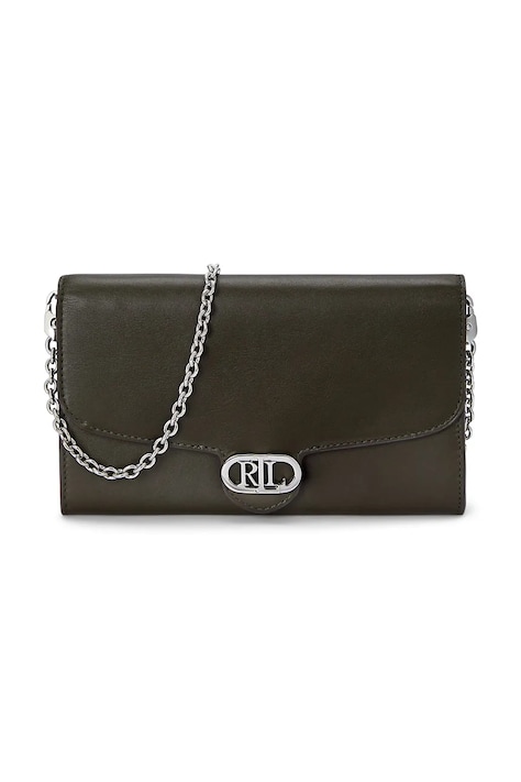 Кожен клъч Lauren Ralph Lauren в зелено 431902100