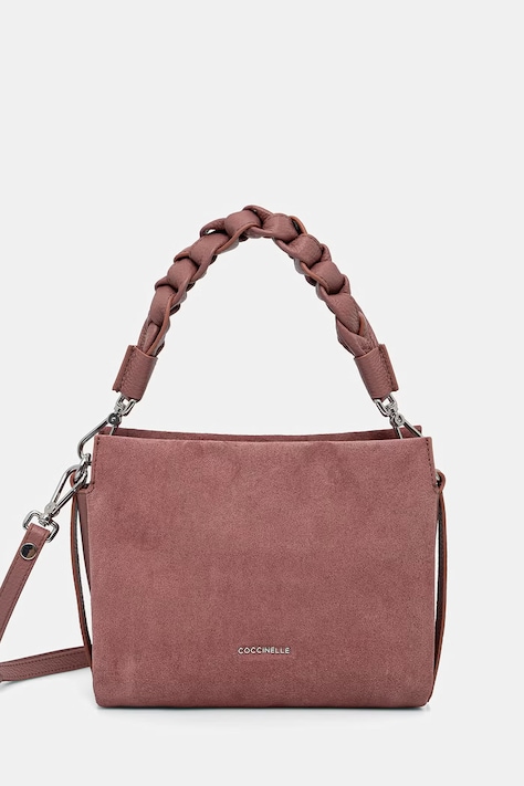 Coccinelle crossbody torbica ženska semišasta roza E1 P6P 58 01 01