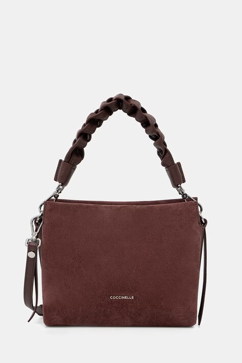 Coccinelle чанта crossbody дамска от велур червена E1 P6P 58 01 01
