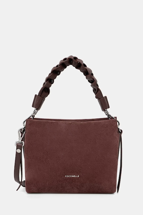 Coccinelle чанта crossbody дамска от велур червена E1 P6P 58 01 01