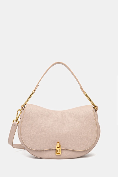 Usnjena torbica Coccinelle Magie črna barva