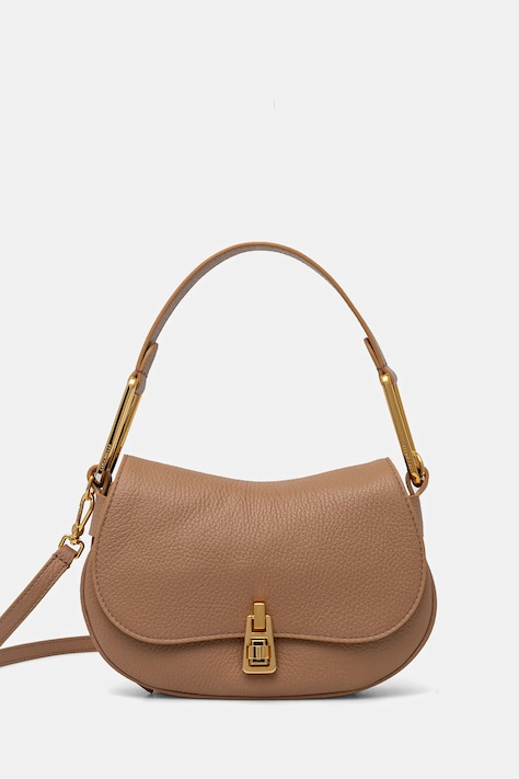 Кожаная сумочка Coccinelle цвет бежевый