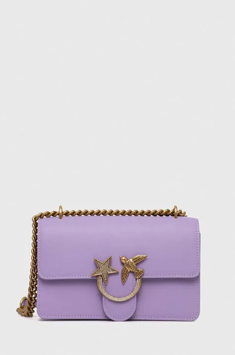 Pinko bőr táska lila, 100074.A10G