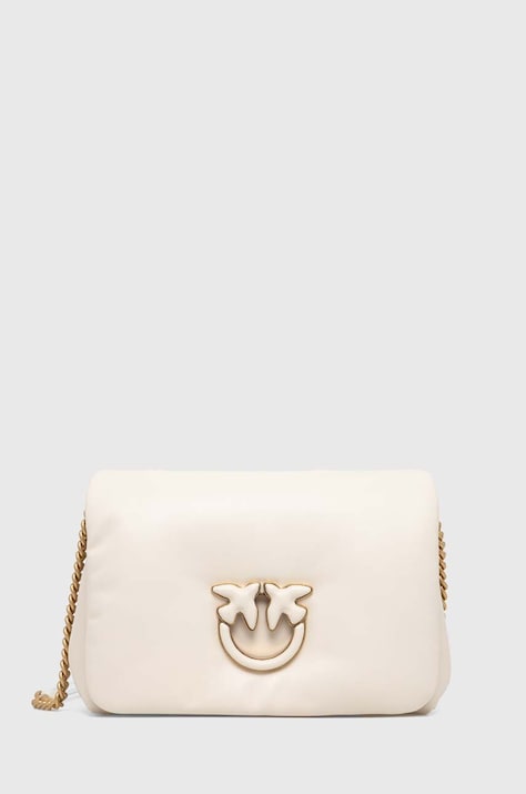 Pinko poseta de piele culoarea alb