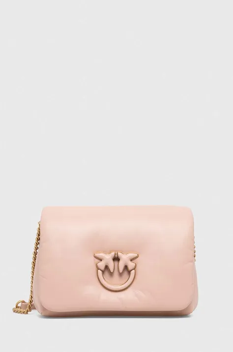 Kožená kabelka Pinko béžová barva, 101585.A10F