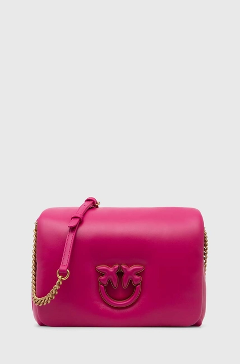 Pinko borsa a mano in pelle colore rosa