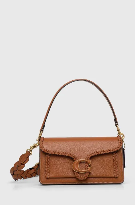 Шкіряна сумочка Coach Tabby Shoulder Bag 26 колір коричневий