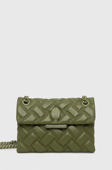 Шкіряна сумочка Kurt Geiger London колір зелений