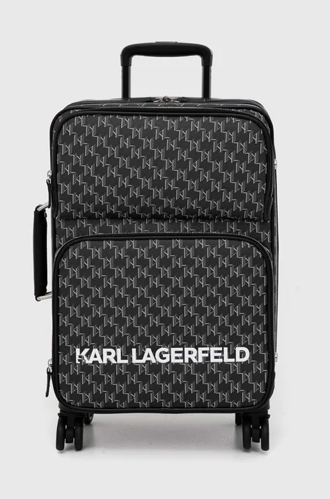 Βαλίτσα Karl Lagerfeld χρώμα: μαύρο