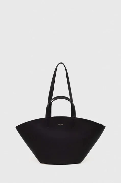 Кожаная сумочка Patrizia Pepe цвет чёрный