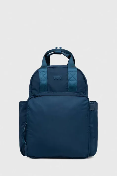 Levi's plecak damski kolor niebieski duży gładki