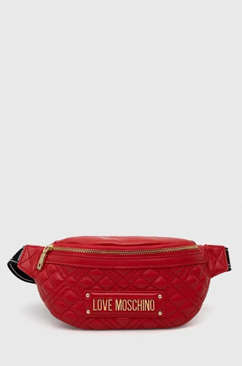 Τσάντα φάκελος Love Moschino χρώμα: κόκκινο