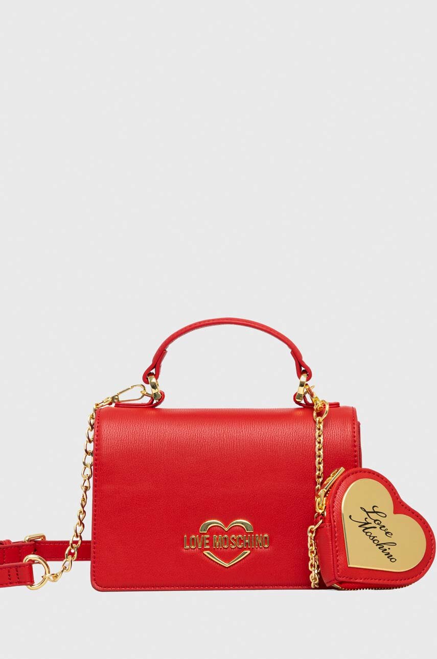 Τσάντα Love Moschino χρώμα: κόκκινο