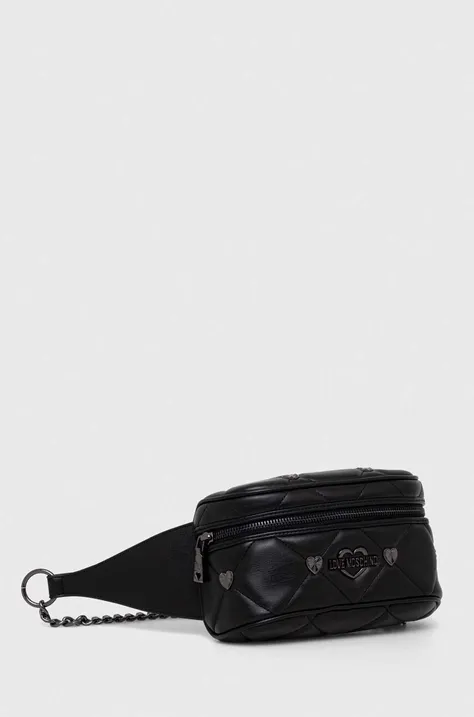 Τσάντα φάκελος Love Moschino χρώμα: μαύρο
