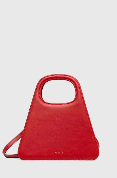 Δερμάτινη τσάντα Alohas χρώμα: κόκκινο