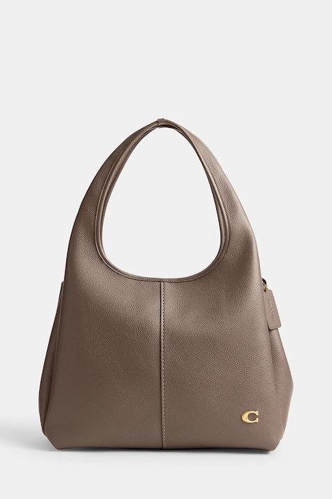 Kožená kabelka Coach Lana Shoulder Bag černá barva