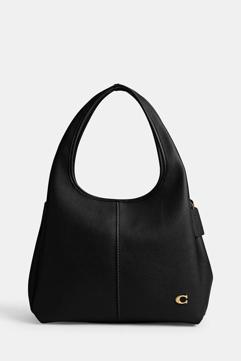 Coach geantă de mână din piele Lana Shoulder Bag culoarea negru