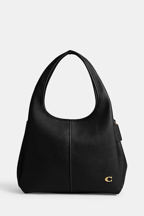 Coach torebka skórzana Lana Shoulder Bag kolor czarny CM544