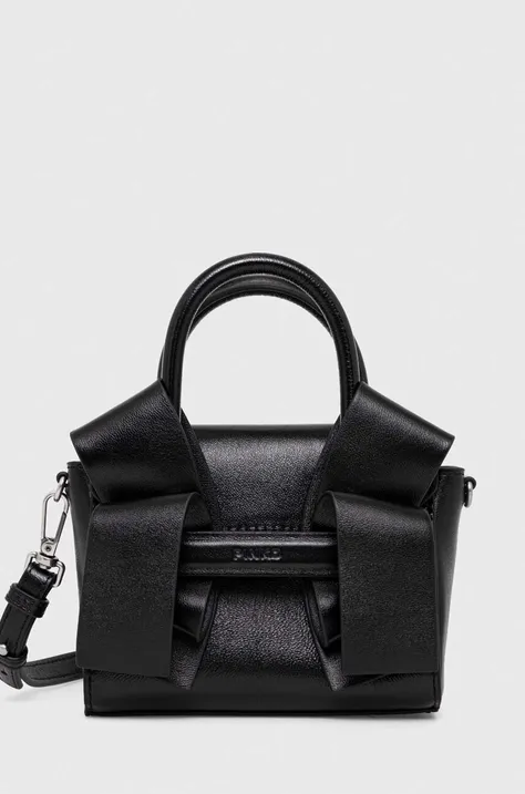 Kožená kabelka Pinko čierna farba