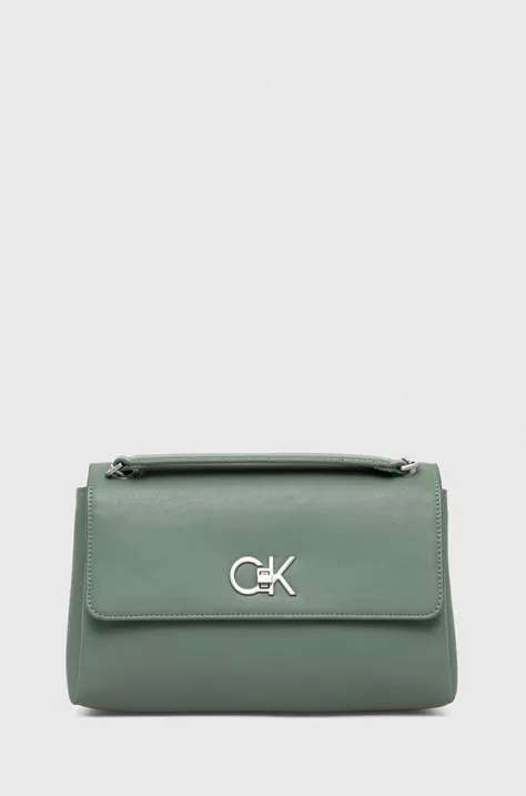 Kabelka Calvin Klein zelená farba,K60K611084