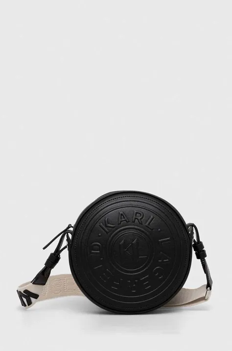 Шкіряна сумочка Karl Lagerfeld колір чорний