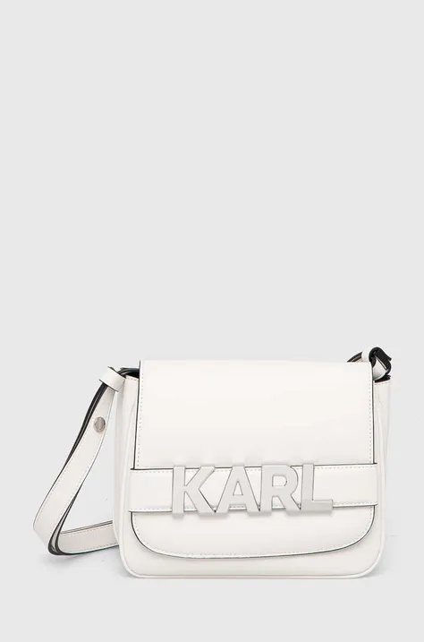 Τσάντα Karl Lagerfeld χρώμα: άσπρο