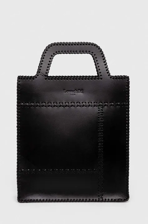 Шкіряна сумочка Lovechild колір чорний