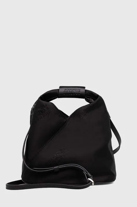 Kožená kabelka MM6 Maison Margiela Handbag čierna farba, SB6WD0026