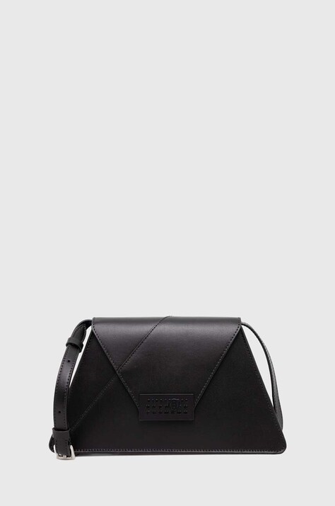 MM6 Maison Margiela leather handbag Shoulder Bag black color SB6ZH0005