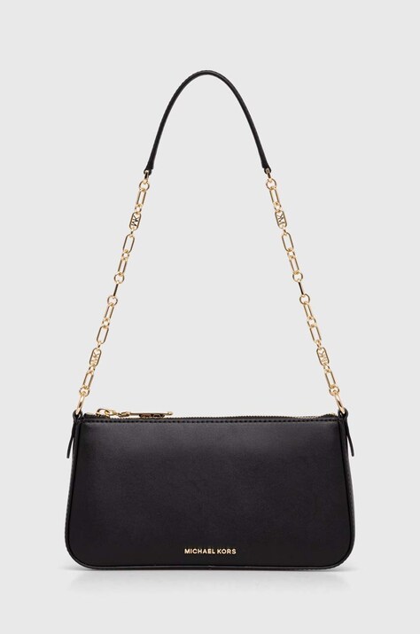 Δερμάτινη τσάντα MICHAEL Michael Kors χρώμα: καφέ