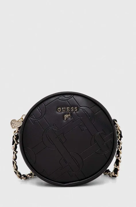 Detská kabelka Guess čierna farba