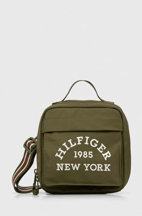 Otroška torbica Tommy Hilfiger zelena barva