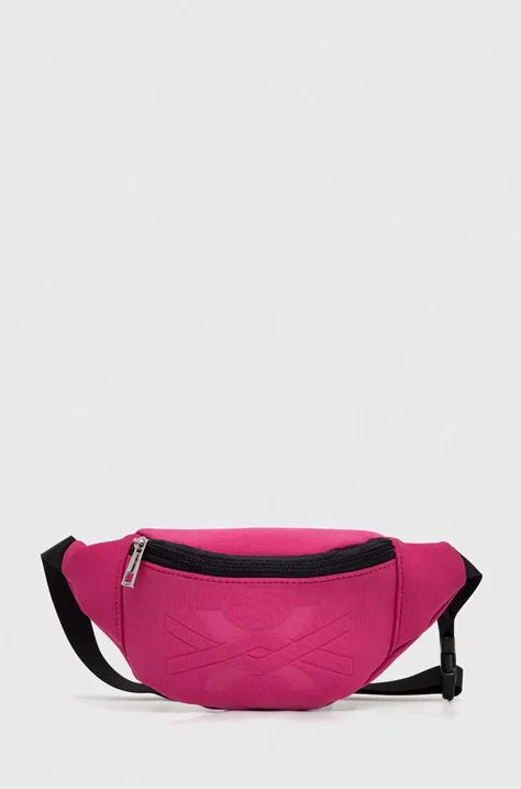 Otroška opasna torbica United Colors of Benetton roza barva