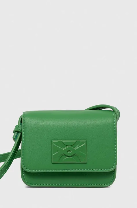 Otroška torbica United Colors of Benetton zelena barva
