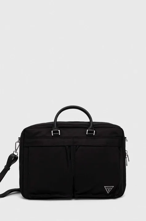 Τσάντα φορητού υπολογιστή Guess χρώμα: μαύρο