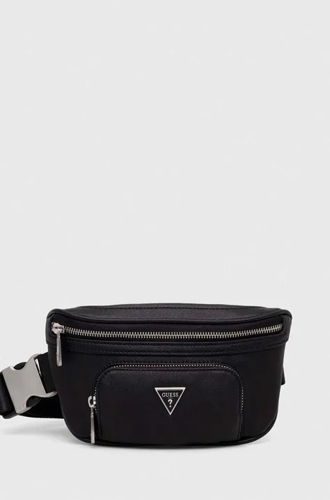 Τσάντα φάκελος Guess χρώμα: μαύρο, HMECSA P3332