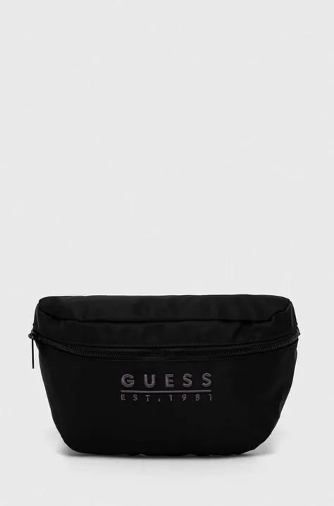 Τσάντα φάκελος Guess χρώμα: μαύρο