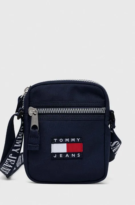 Malá taška Tommy Jeans tmavomodrá farba