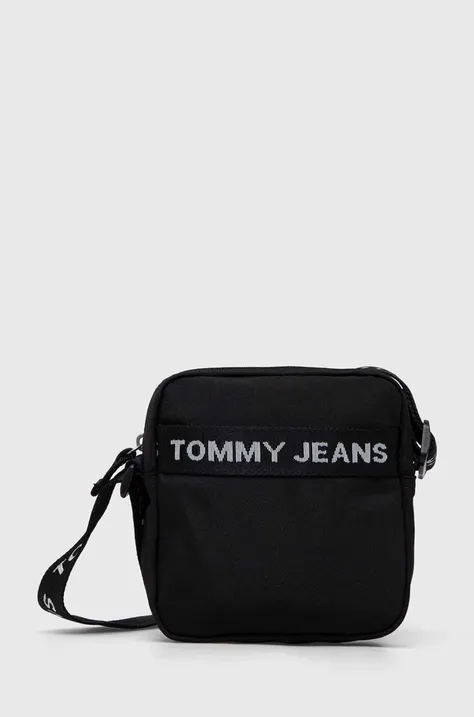 Torbica Tommy Jeans boja: crna