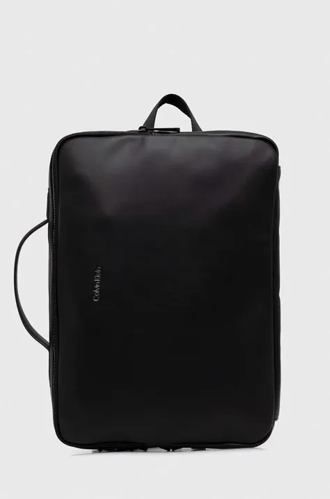 Σακίδιο πλάτης Calvin Klein χρώμα: μαύρο