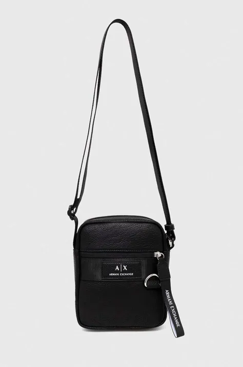 Malá taška Armani Exchange čierna farba