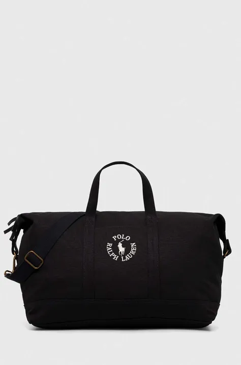 Τσάντα Polo Ralph Lauren χρώμα: μαύρο