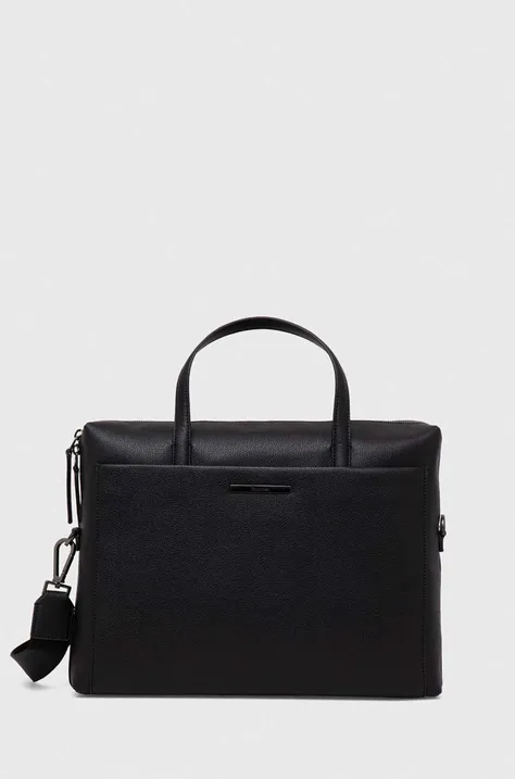 Τσάντα φορητού υπολογιστή Calvin Klein χρώμα: μαύρο
