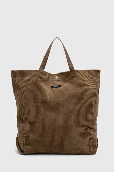 Τσάντα Engineered Garments All Tote χρώμα: καφέ, 23F1H015.SD016