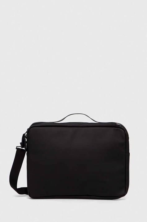 Rains geanta laptop 13290 Messenger Bags culoarea negru